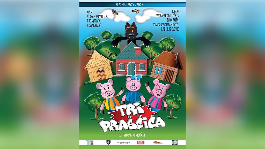 Kazališna predstava uza djecu / “Tri praščića” @ Korčula